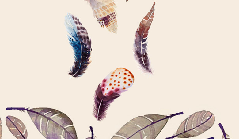 北欧风卧室床头爱情鸟装饰画(图片编号:16163