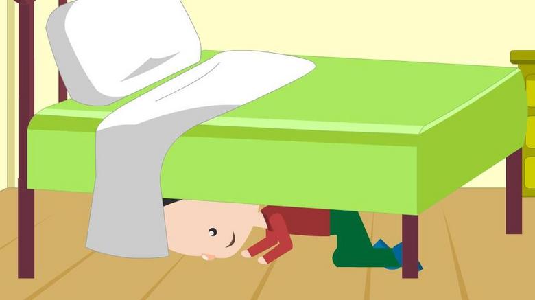 地震预防安全动画--平房篇时长50秒(图片编号