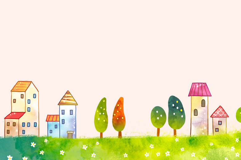 卡通户外风景信纸背景(图片编号:16165857)_信