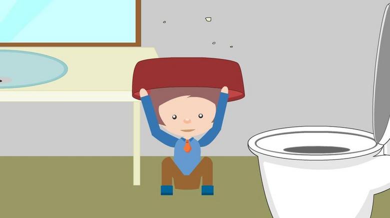 地震预防安全动画--高楼篇时长50秒(图片编号