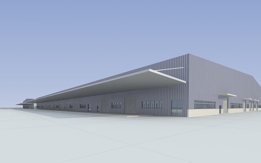2018新版物流厂区厂房模型