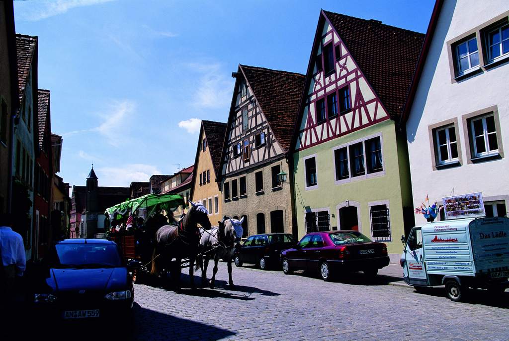 德国小镇欧洲建筑世界风景街景住宅