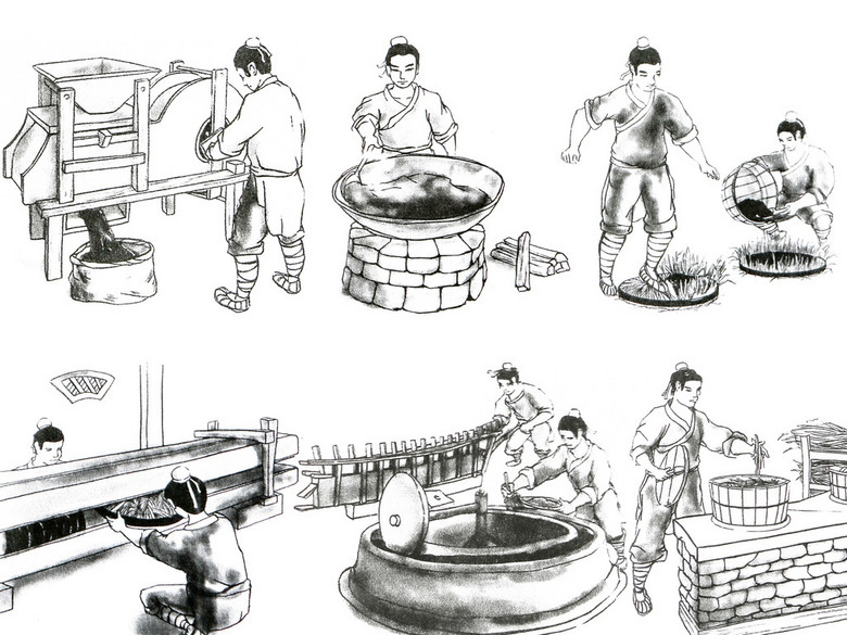 2017年新版山茶油菜籽油传统木榨工艺流程手