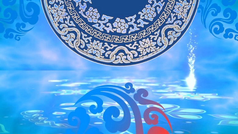 异域风情新疆舞蹈欢乐的跳吧舞台背景视频(图