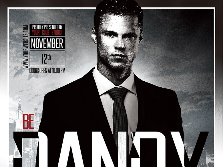 个性炫酷城市DJ音乐派对PSD宣传海报(图片编