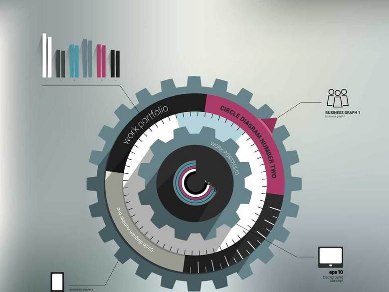 25套商业项目数据分析展示PPT图表元素(图片