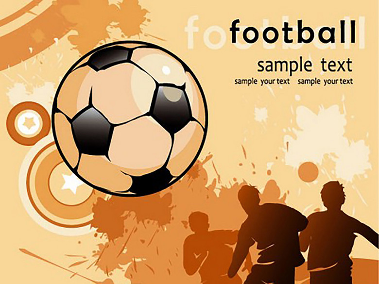 2017绿色绿荫场版刻风格体育运动世界杯足球