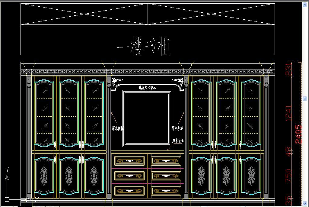 酒柜衣柜CAD平面设计图下载(图片3.45MB)_C