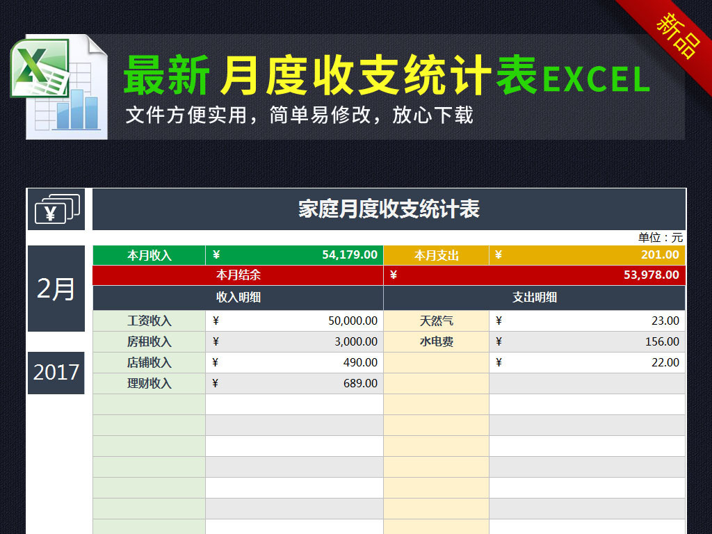 收入支出明细表模板_收入支出明细表 word(3)