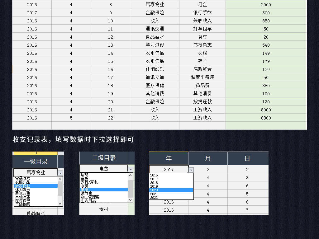 收入支出明细表模板_理发店收入支出明细表