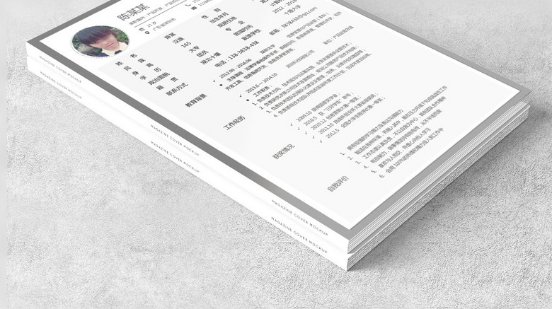 产品开发经理工作求职简历Word简历模板(图片