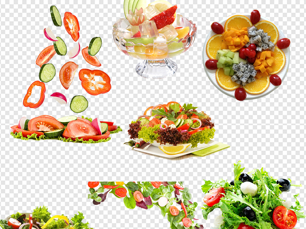 蔬菜沙拉水果沙拉海报素材
