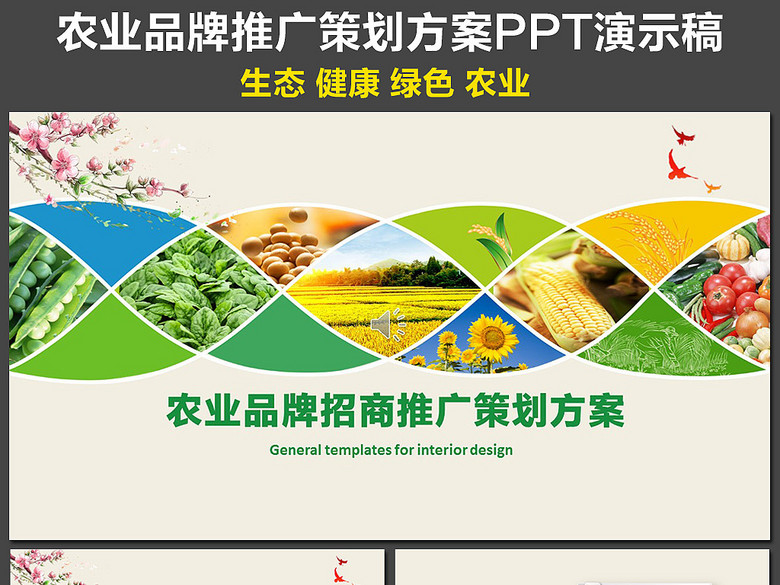 绿色生态农业品牌推广策划方案PPT演示(图片
