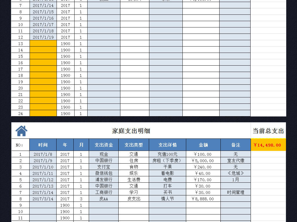 收入支出表格模板_企业收入支出表格样版(2)