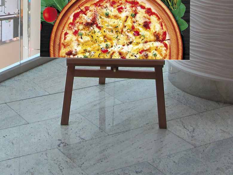 高档西餐厅意大利美食烤肉披萨促销宣传海报(