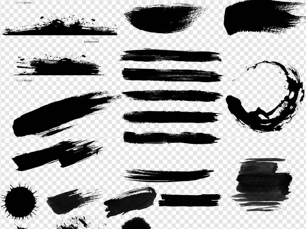 笔刷墨水墨英文字失量文件|笔刷 墨 水墨 英文字