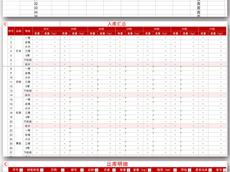 2017厂房进销存库房出入库管理系统表格(图片
