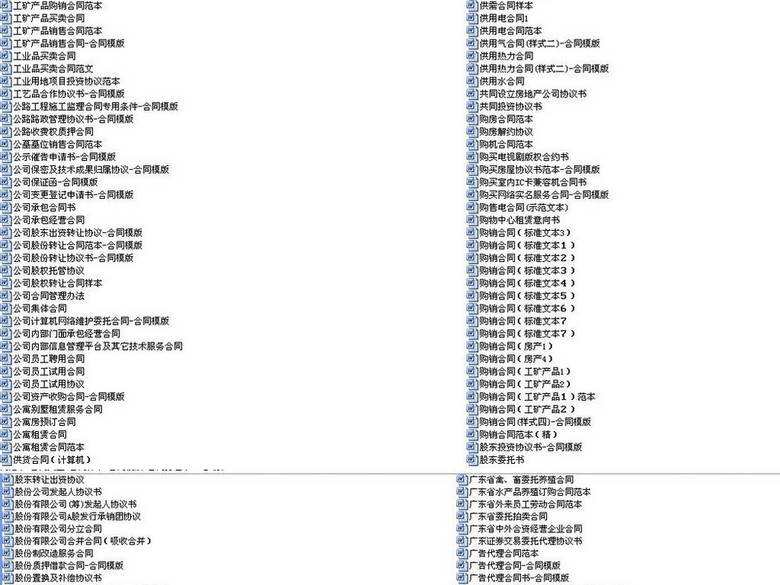 各种合同范本合同模版3700份word(图片编号:1