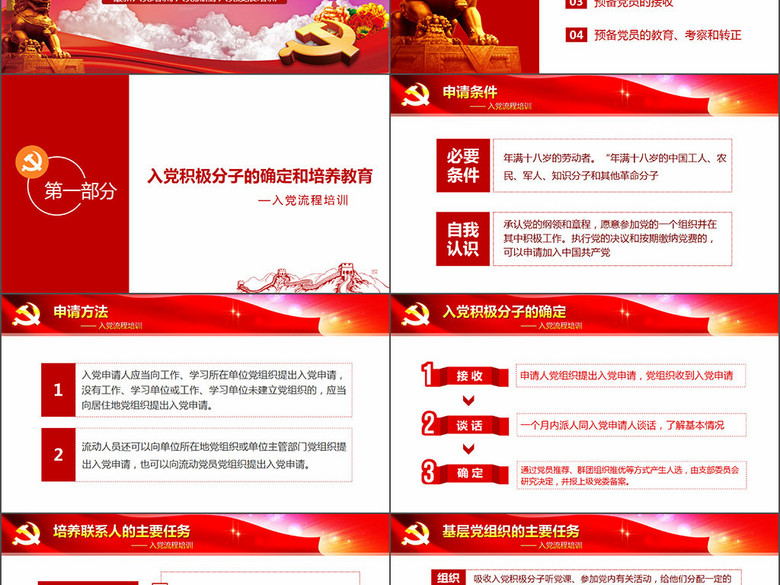 入党流程党支部党员发展培训ppt完整(图片编号