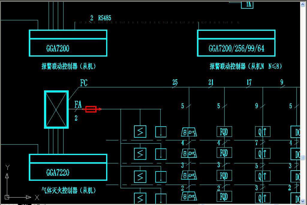 消防报警控制系统示意图