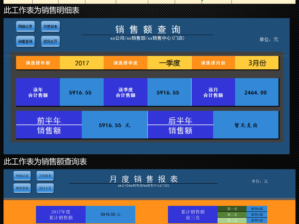 月度财务报表模板_月度销售收入报表(3)