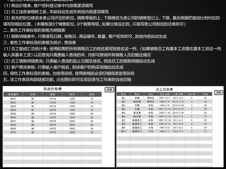 公司销售管理工资提成系统表格Excel(图片编号