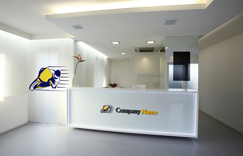 手绘摩托车LOGO标志设计(图片编号:1624272