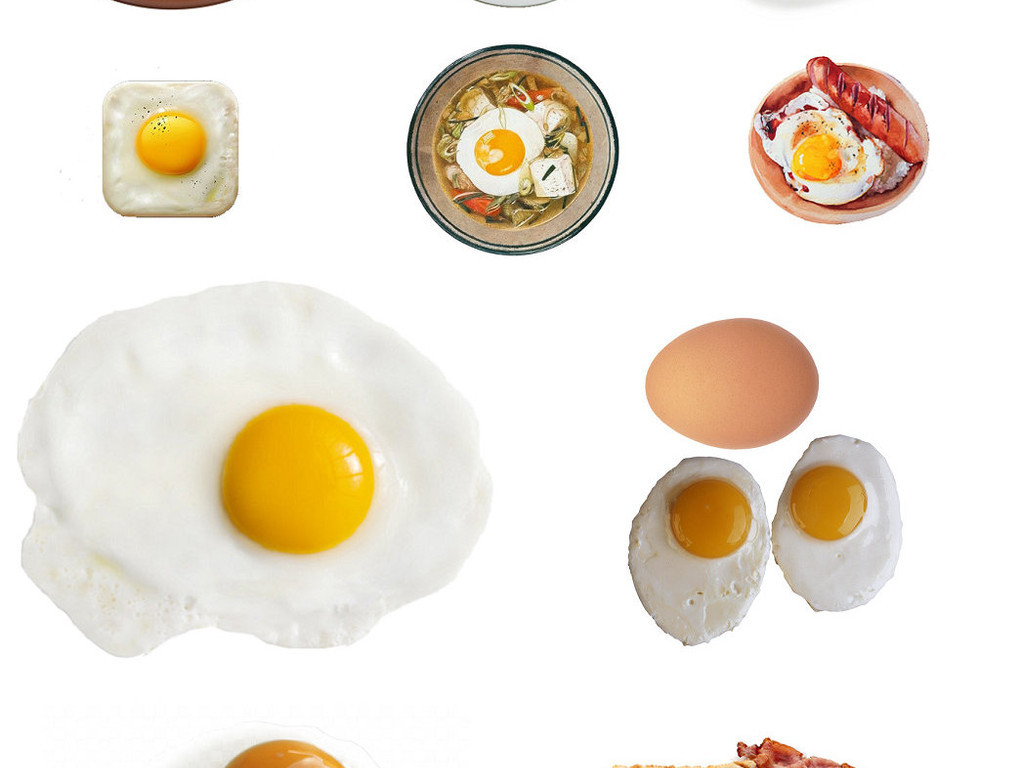 美食荷包蛋煎蛋免抠png透明素材