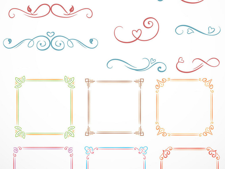 欧式花纹花边分隔符底纹欧式(图片编号:16248