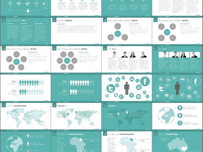 企业介绍成功案例销售营销报告PPT模版(图片