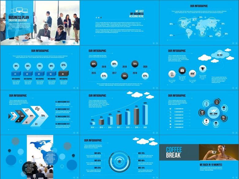 公司介绍市场策略案例分析销售PPT模板(图片