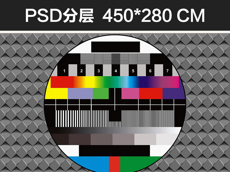 黑白电视机无信号KTV酒吧工装背景墙壁纸(图