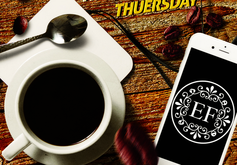 怀旧复古时尚文艺咖啡厅甜品店促销宣传海报(