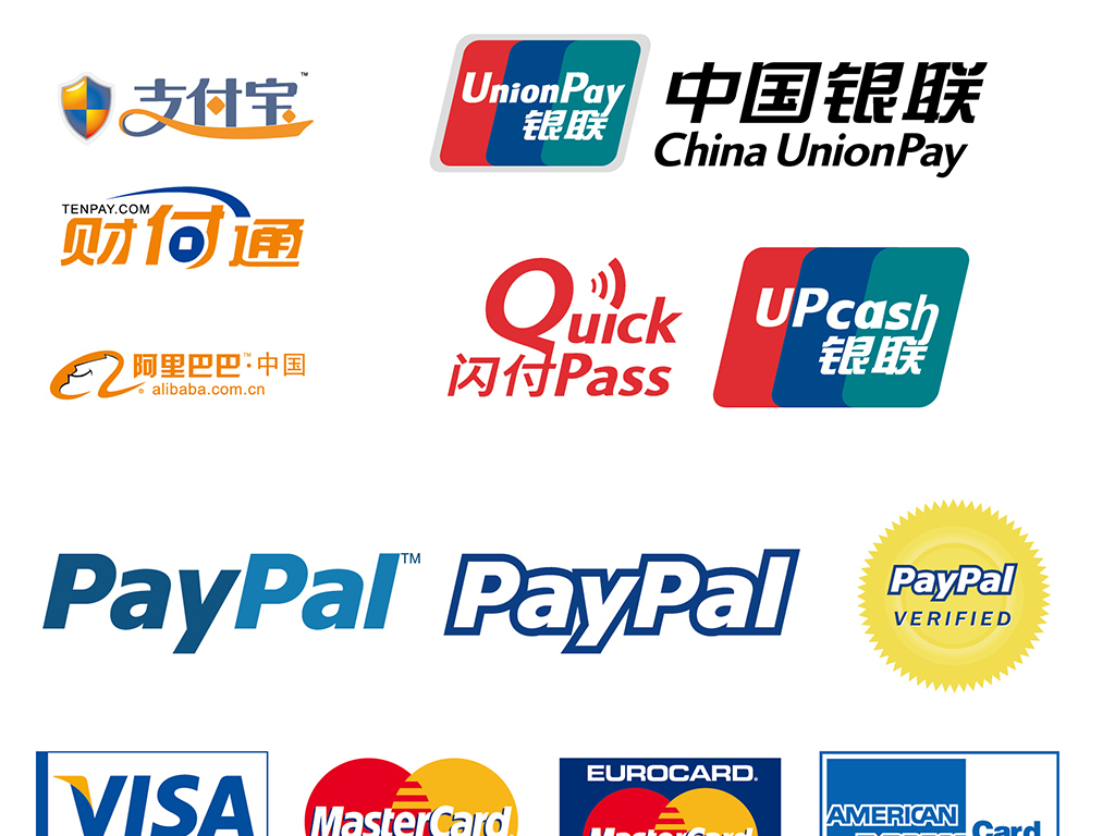 银联在线支付logo矢量图|银联在线支付logo矢量图