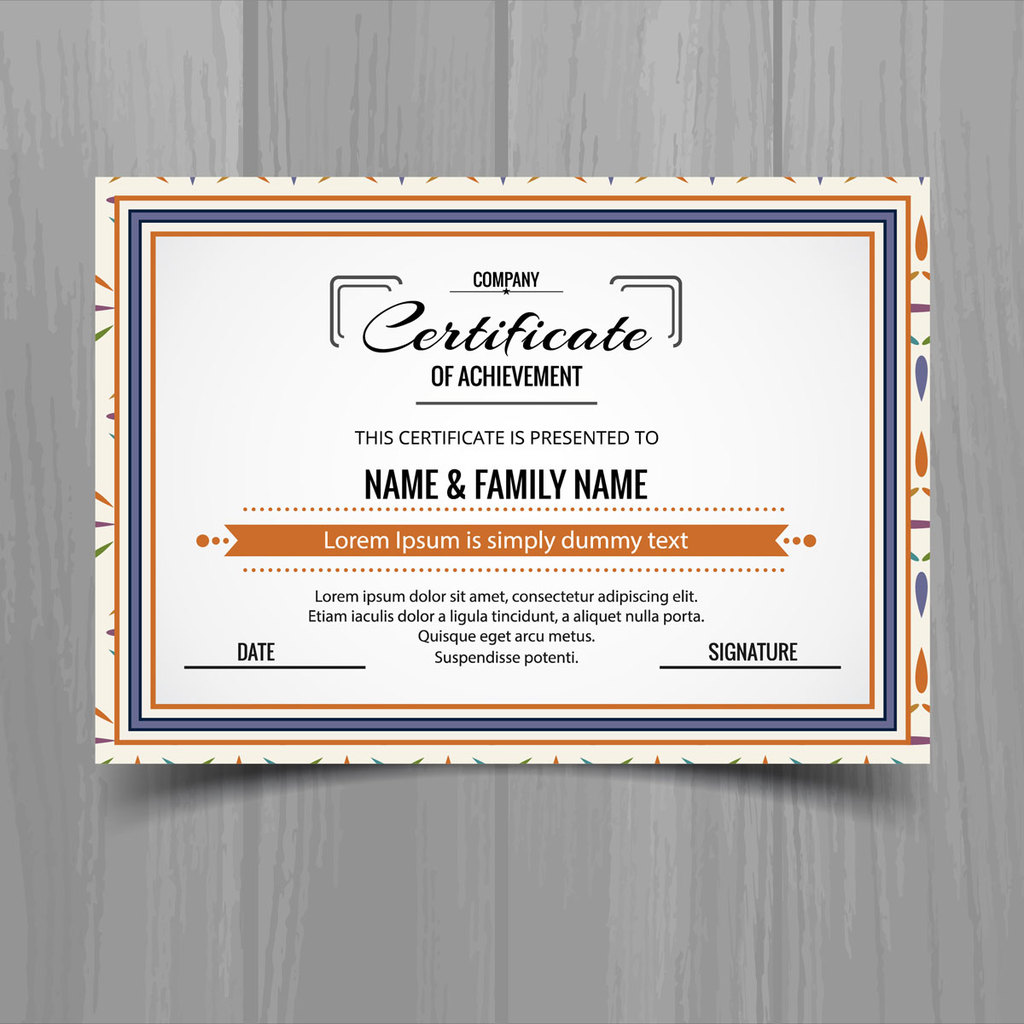 欧式花边授权证书模板图片设计素材_高清其他