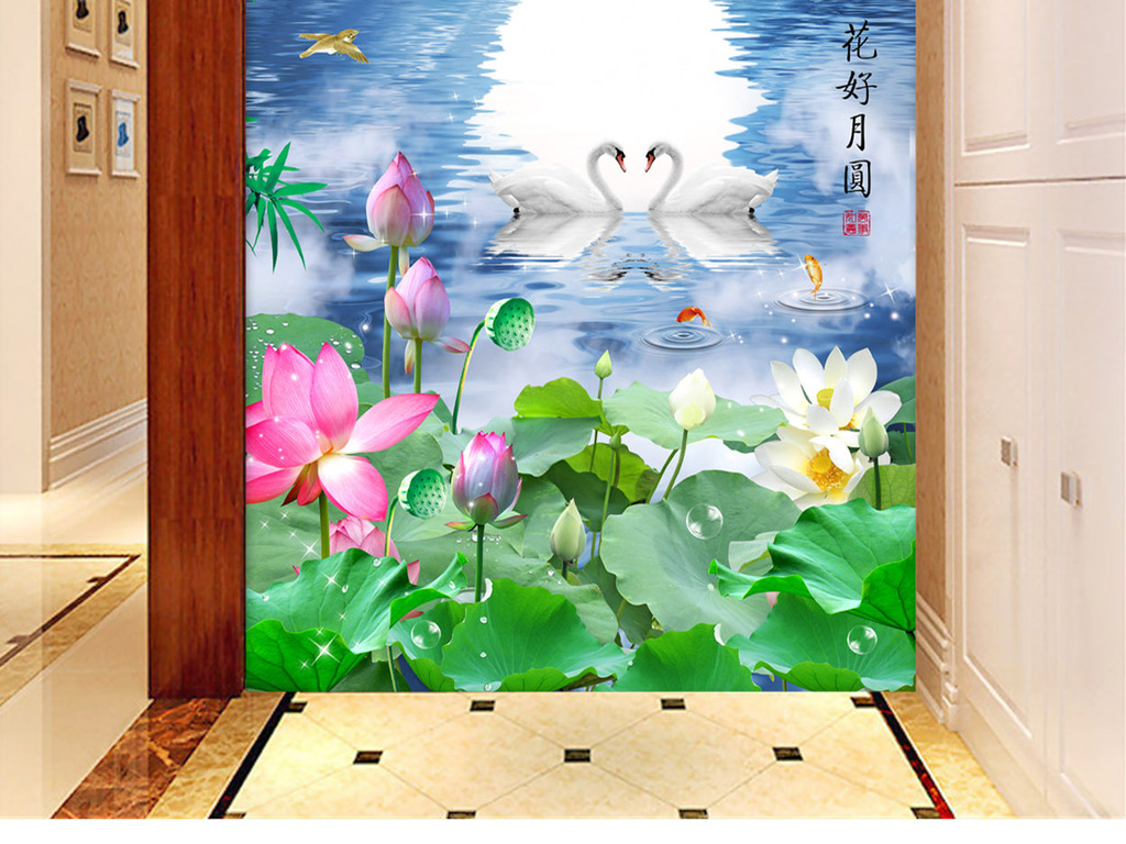 【本作品下载内容为:"花好月圆夜色美景中国风山水荷塘月色风景画"模板,其他内容仅为参考,如需印刷成实物请先认真校稿,避免造成不必要的经济损失。】 【注意】作品授权不包含作品中使用到的字体和摄影图,下载作品后请自行替换。 【声明】未经权利人许可,任何人不得随意使用本网站的原创作品(含预览图),否则将按照我国著作权法的相关规定被要求承担最高达50万元人民币的赔偿责任。所有作品均是用户自行上传分享并拥有版权或使用权,仅供网友学习交流,未经上传用户授权,请勿作他用。