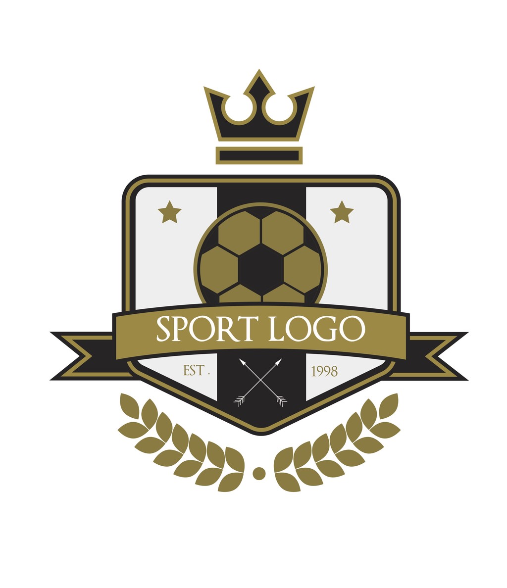 欧美徽章设计标志足球运动会徽图片设计素材_