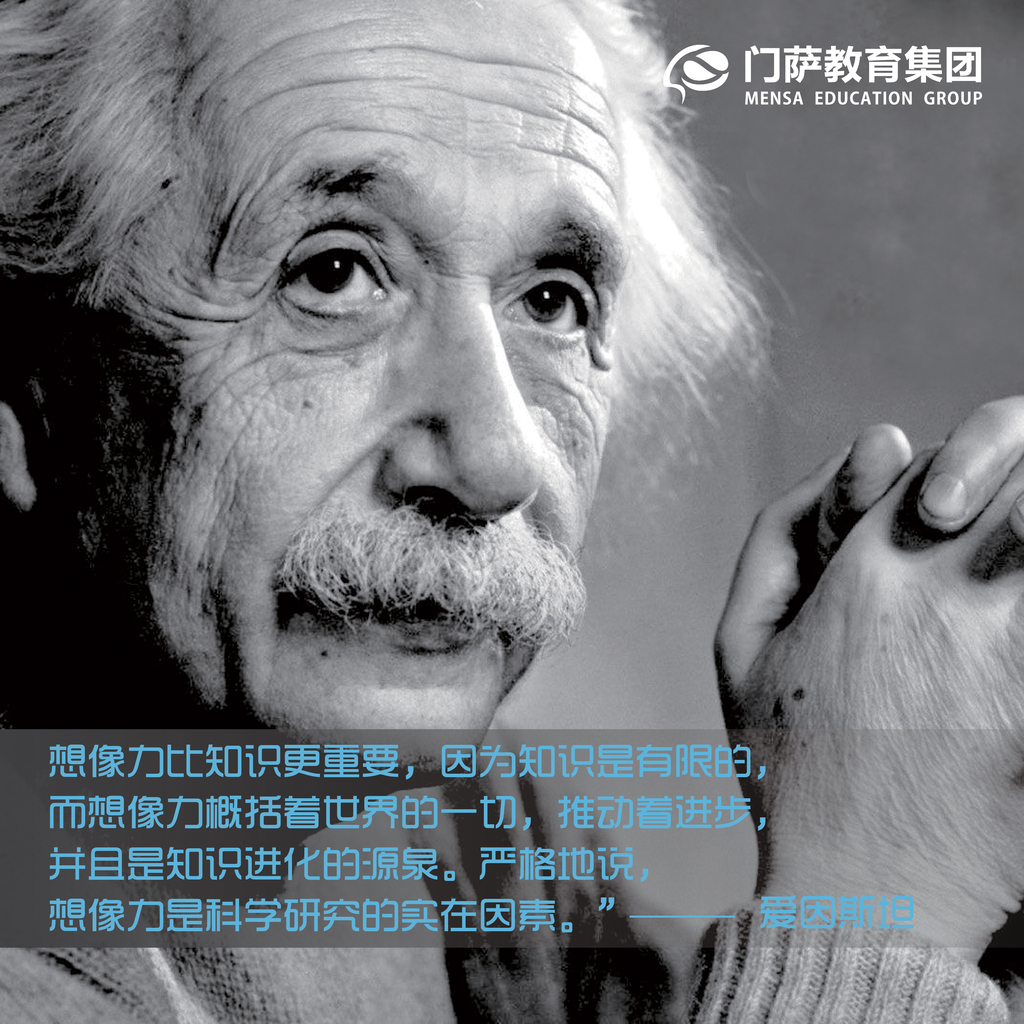 爱因斯坦最强大脑门萨名人名言发明家图片设计