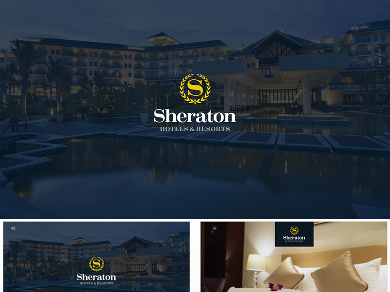 喜来登五星级酒店商业计划书ppt模板(图片编号