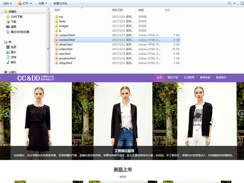 欧美大气女装品牌网站html5源码(图片编号:163