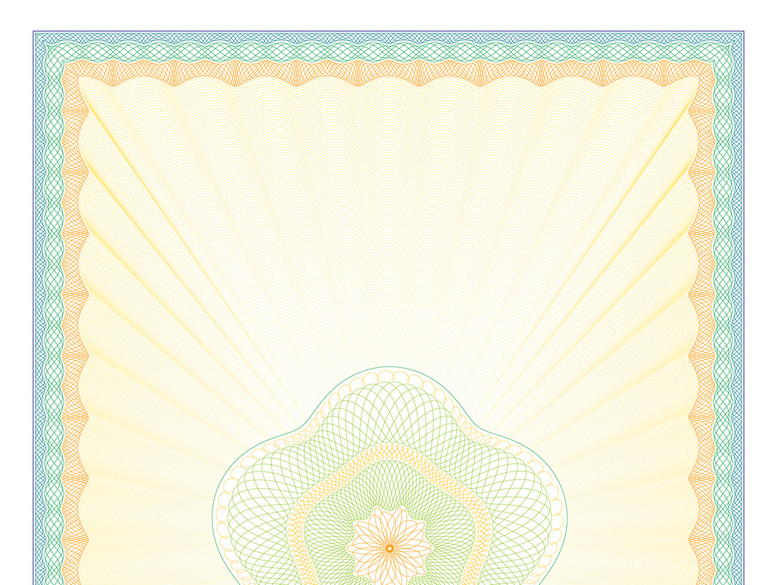 学位证底纹授权书模板含防伪纹证书合同(图片