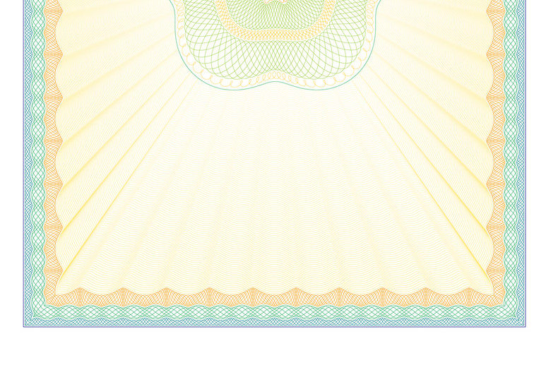 学位证底纹授权书模板含防伪纹证书合同(图片