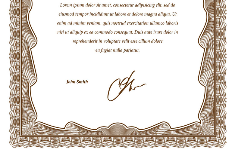 竖版国际荣誉证书学位证英文版产品授权书(图