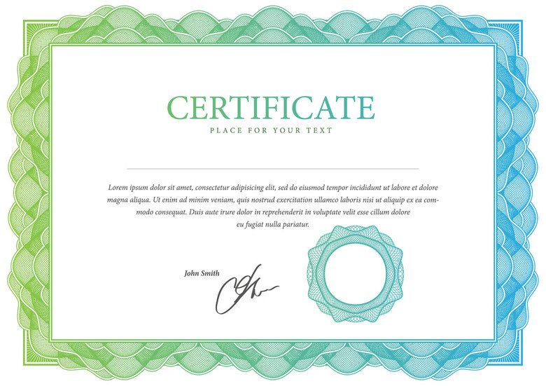 横版版国外荣誉证书学位证英文版产品授权书(