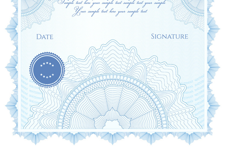 竖版蓝色国际荣誉证书学位证英文版授权书(图