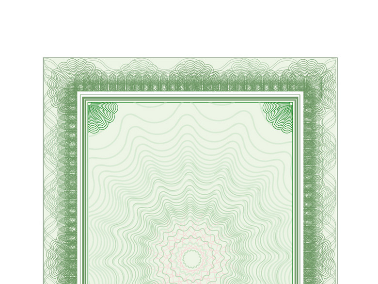 网络授权证书模板证书底纹授权书水印花纹(图