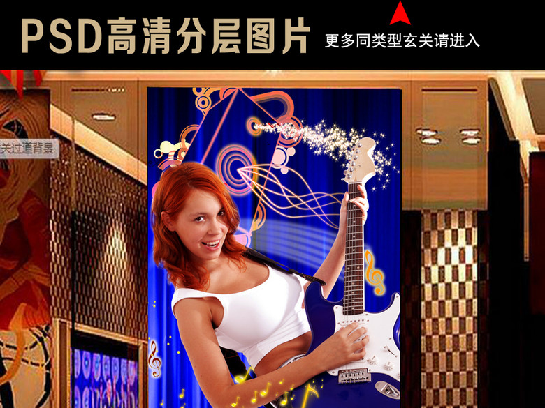 梦幻歌厅美女夜店酒吧KTV工装玄关(图片编号