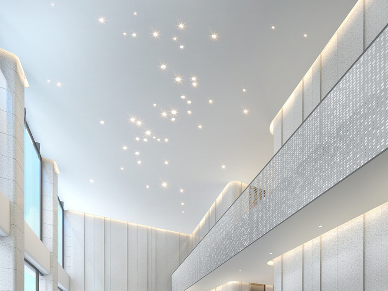 2017年现代时尚办公大堂设计效果图(图片编号