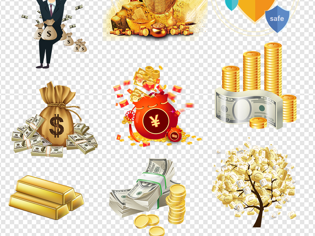 金融理财海报背景png素材