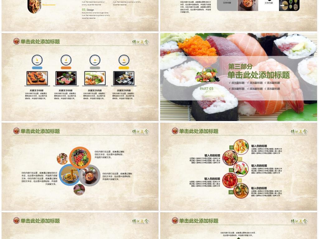 餐饮企业介绍ppt模板餐饮部经营分析ppt